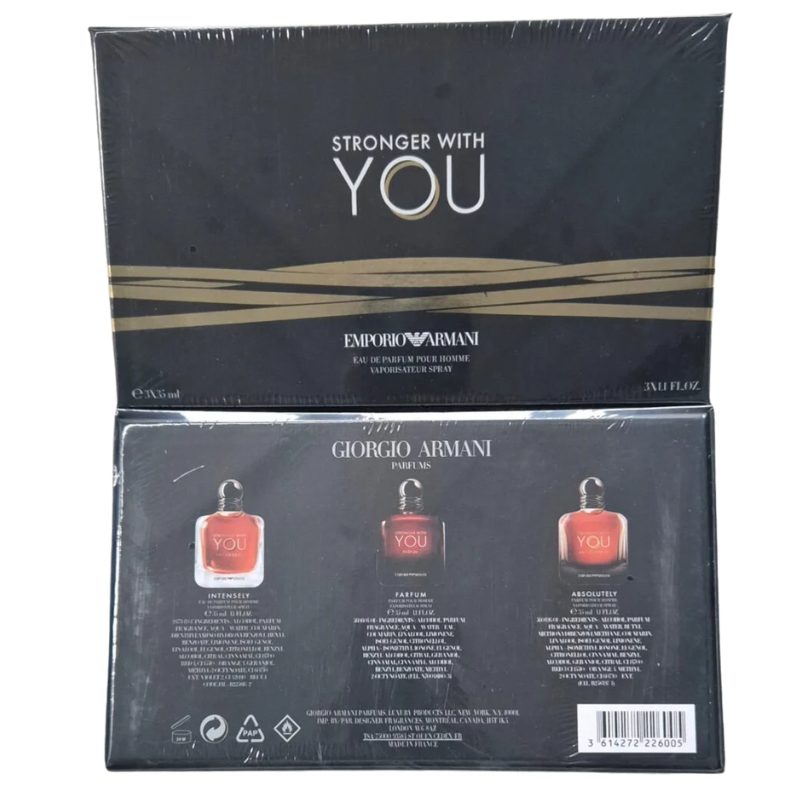 Emporio Armani Stronger With You Intensely/Parfum/Absolutely Set (3x35ml)